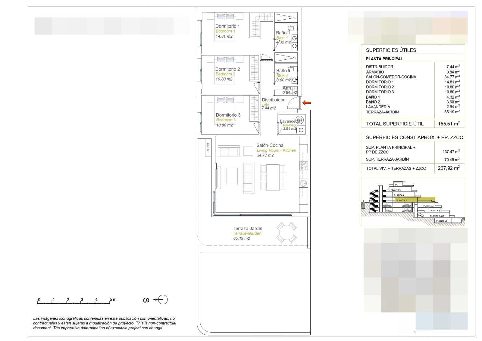 3 bedroom Apartment for sale in Finestrat with pool garage - € 520,000 (Ref: 9406087)