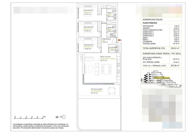 Apartamento de 3 habitaciones en Finestrat en venta con piscina garaje - 520.000 € (Ref: 9406087)