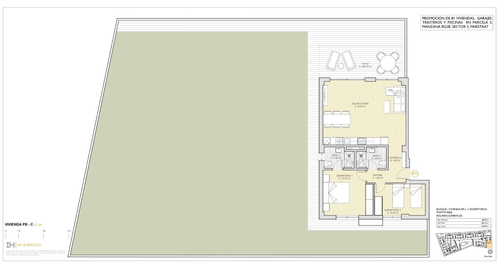 2 camera da letto Bungalow in vendita in Finestrat con piscina garage - 525.000 € (Rif: 9446627)