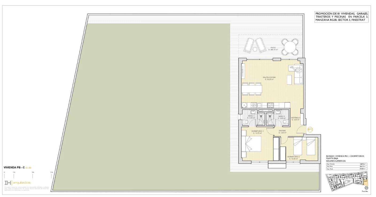 2 camera da letto Bungalow in vendita in Finestrat con piscina garage - 530.000 € (Rif: 9787637)