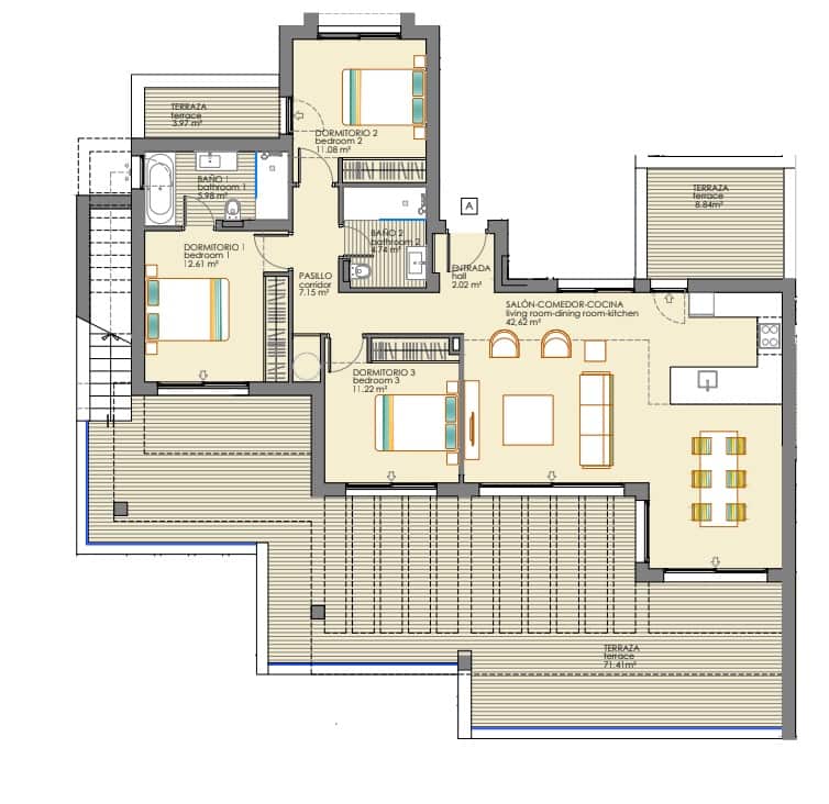 3 sovrum Takvåning till salu i Estepona med pool - 725 000 € (Ref: 9787647)