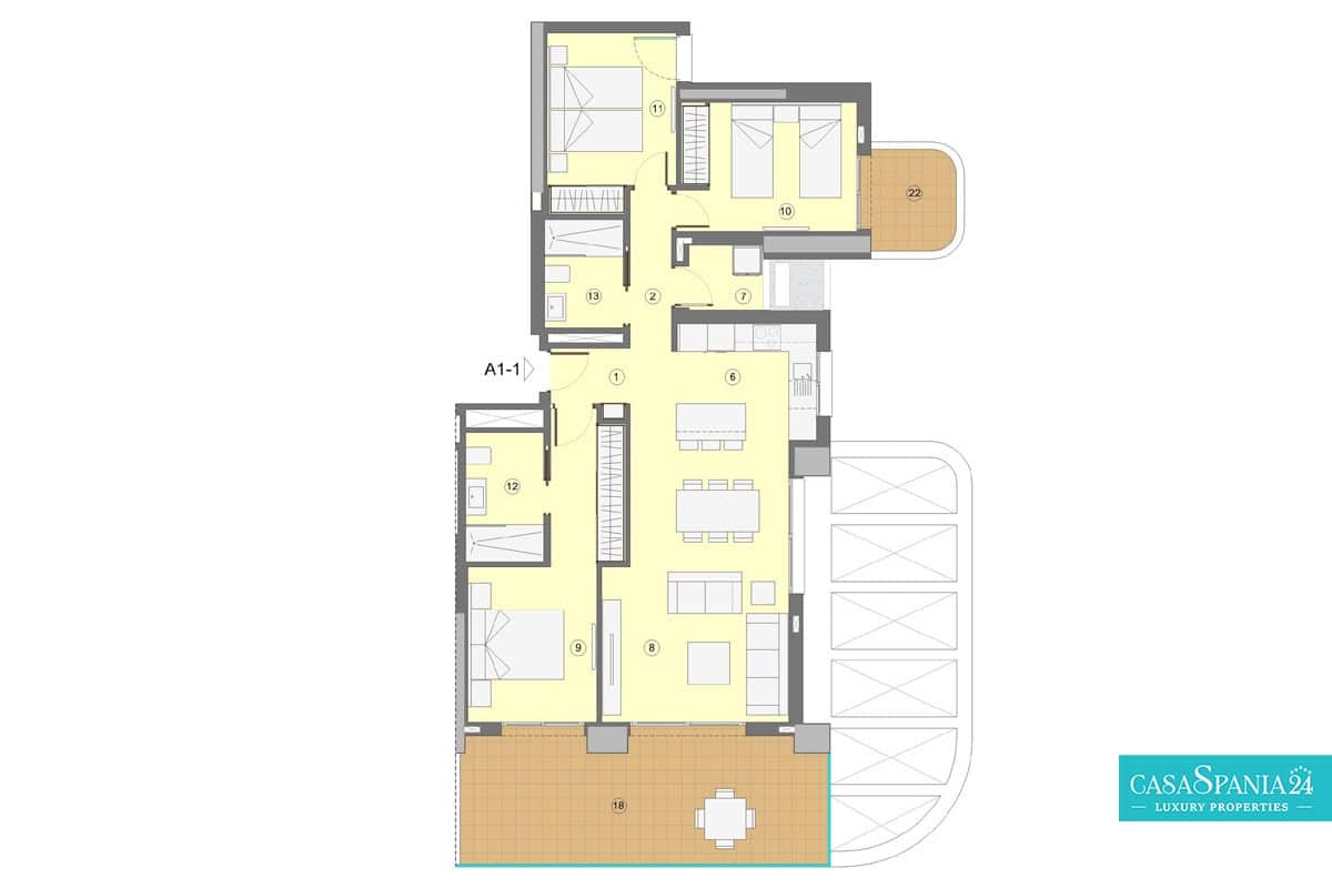 3 bedroom Apartment for sale in Benidorm with pool garage - € 641,000 (Ref: 9833135)