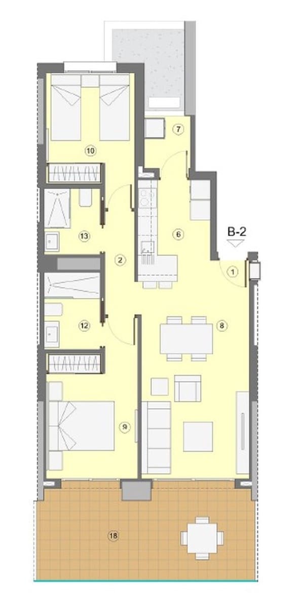 2 bedroom Apartment for sale in Benidorm with pool garage - € 507,000 (Ref: 9833136)