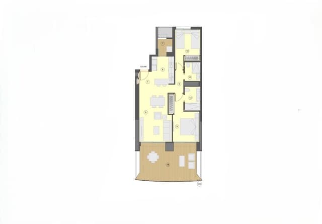 2 quarto Apartamento para venda em Benidorm com piscina garagem - 890 000 € (Ref: 9854728)