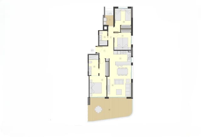 3 Zimmer Apartment zu verkaufen in Calpe / Calp mit Pool Garage - 1.029.000 € (Ref: 9854729)
