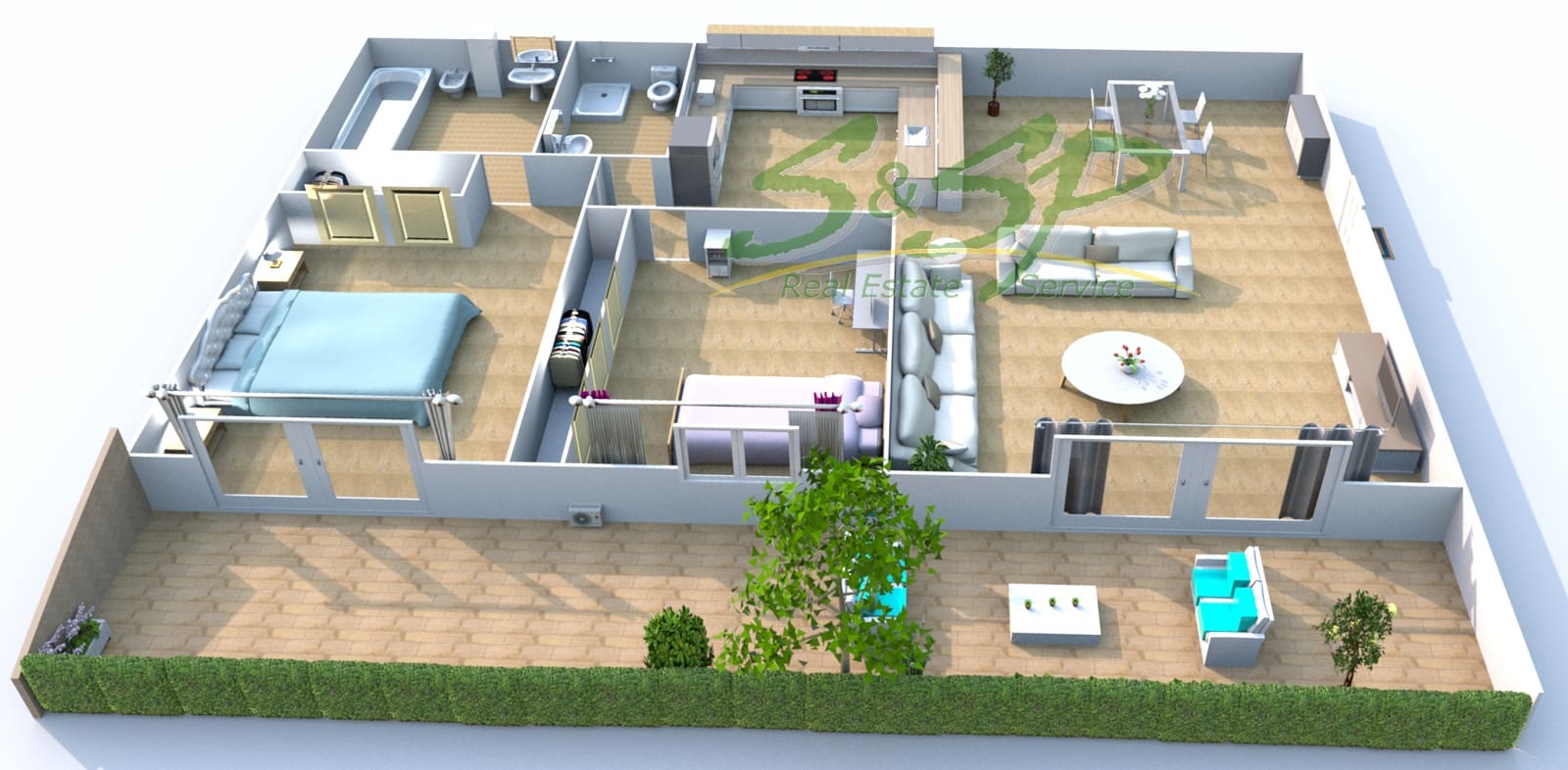 Apartamento de 2 habitaciones en Aguilas en venta con piscina - 123.000 € (Ref: 9744020)