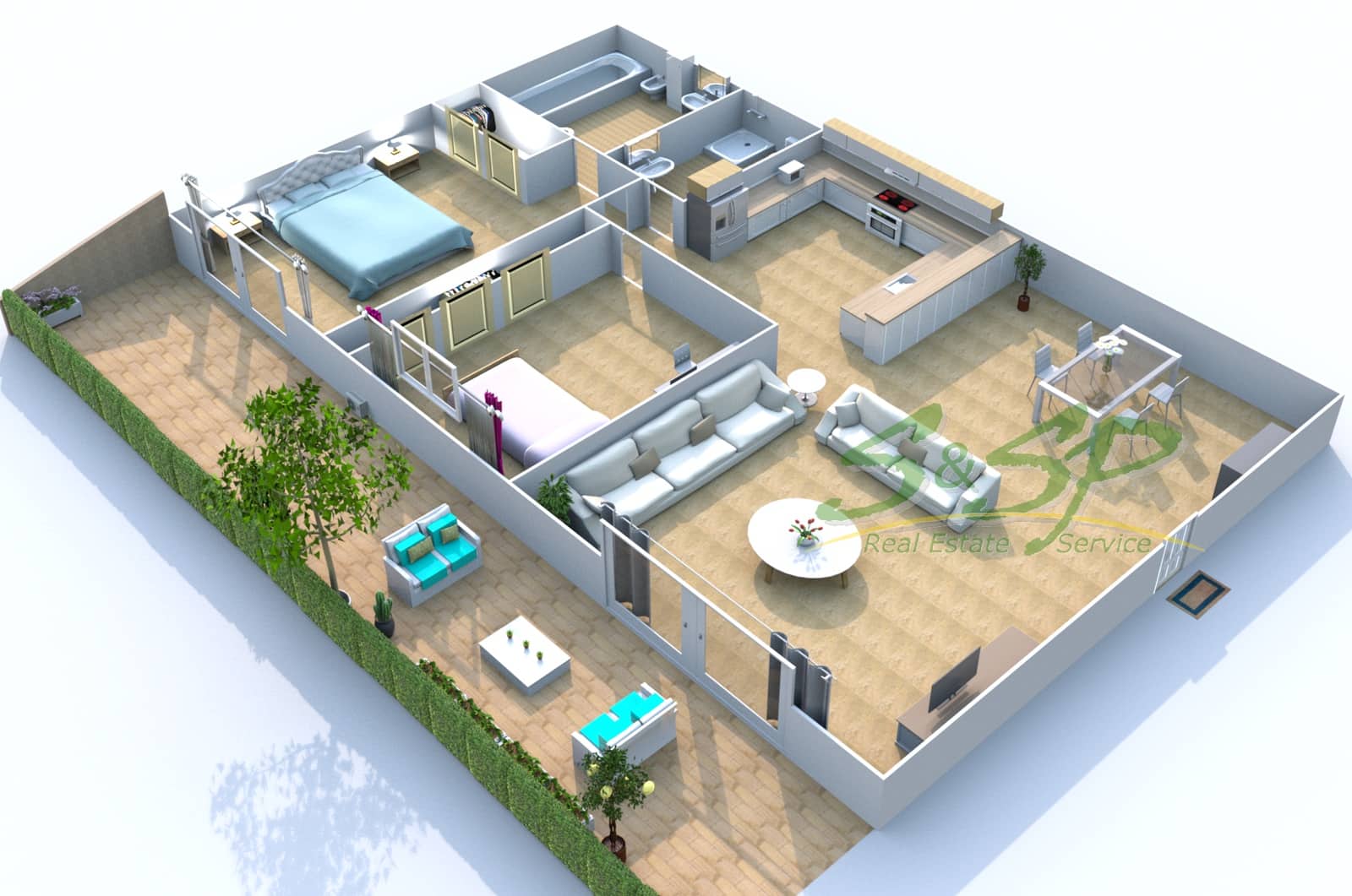 Apartamento de 2 habitaciones en Aguilas en venta con piscina - 123.000 € (Ref: 9744020)