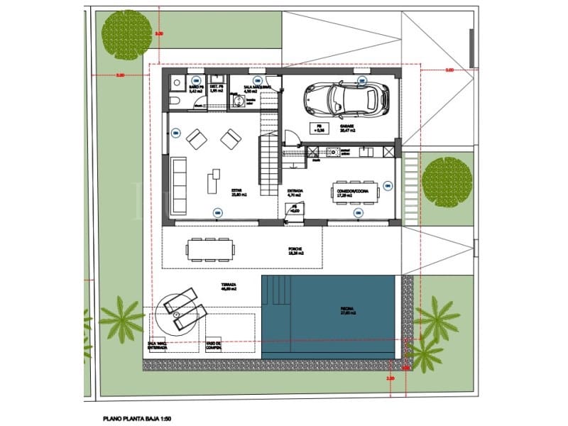 3 chambre Villa/Maison à vendre à Portocristo / Port de Manacor avec piscine garage - 1 490 000 € (Ref: 8263772)