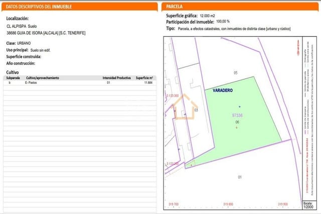 Teren niezagospodarowany na sprzedaż w Alcala, Guía de Isora - 7 400 000 € (Ref: 6411420)