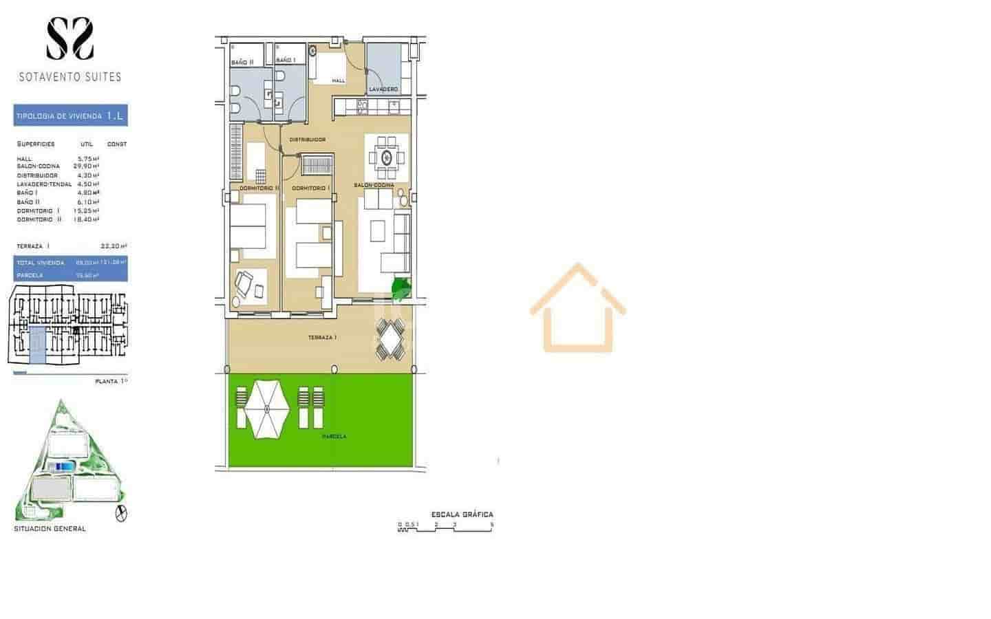 2 soveværelse Lejlighed til salg i El Medano med swimmingpool garage - € 499.000 (Ref: 6944289)