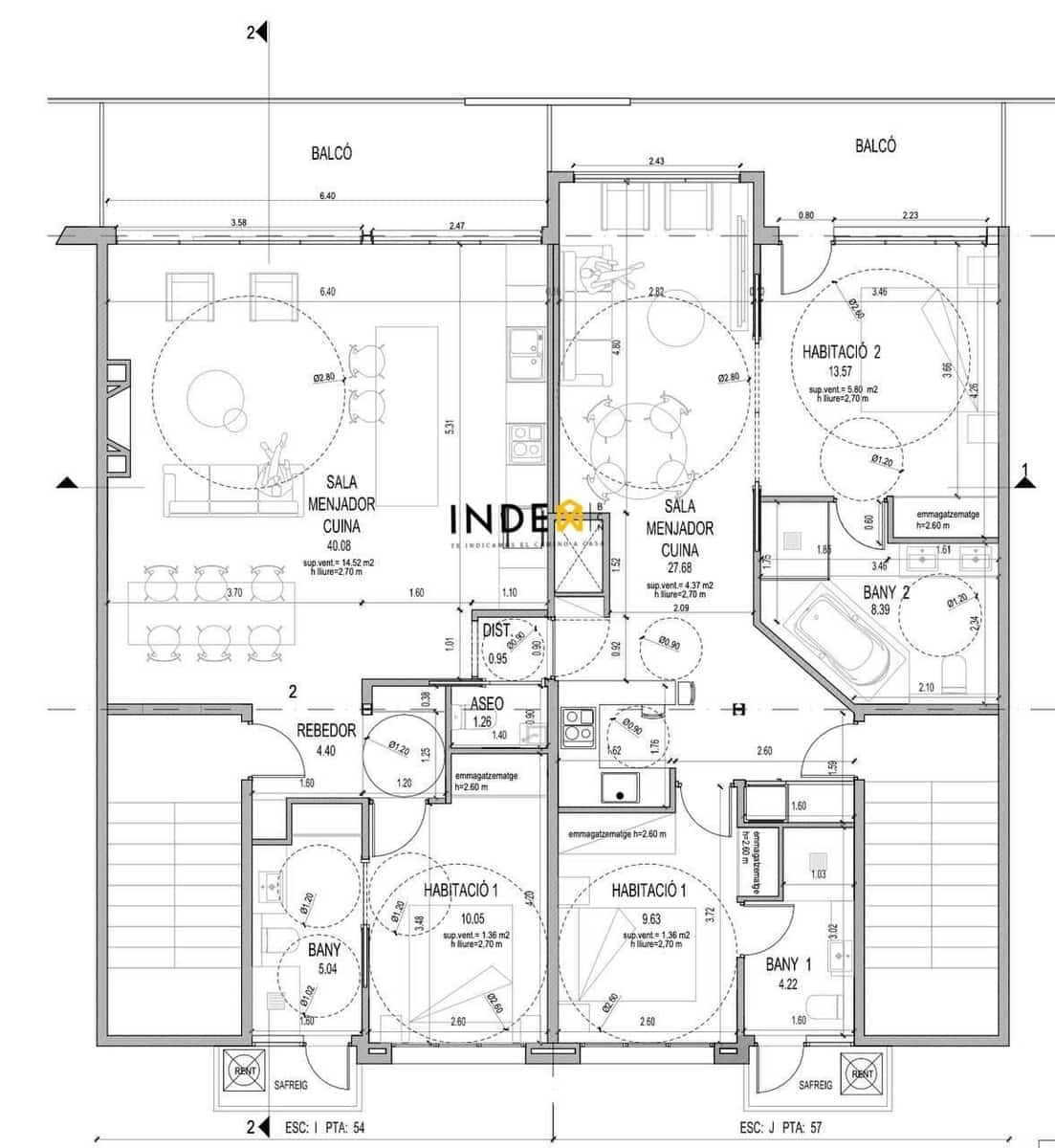 3 soveværelse Lejlighed til salg i Gava med swimmingpool garage - € 1.500.000 (Ref: 8488701)