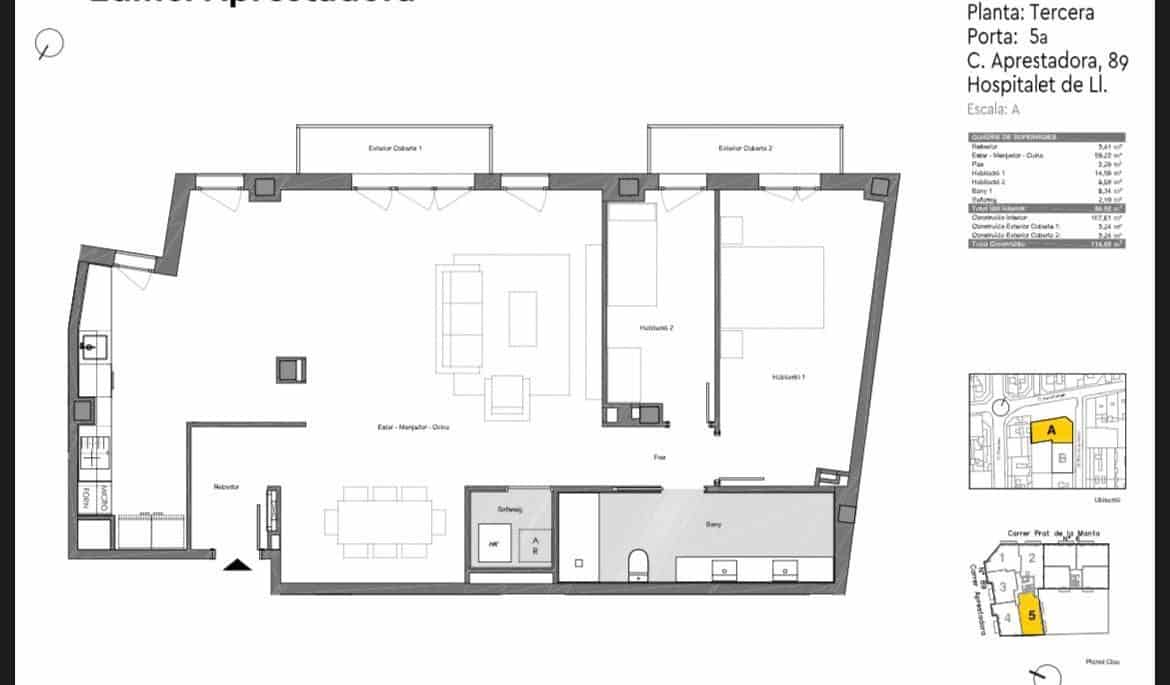 2 soveværelse Lejlighed til salg i L'Hospitalet de Llobregat - € 494.000 (Ref: 8992003)