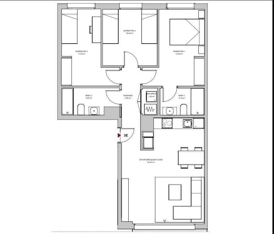 3 quarto Apartamento para arrendar em Sant Pere de Ribes com piscina garagem - 1 750 € (Ref: 9543118)