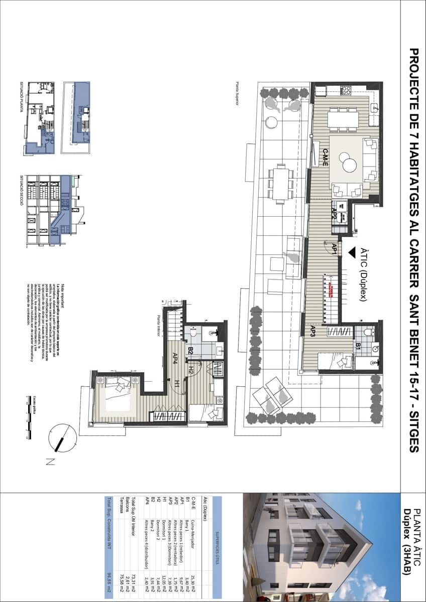 3 bedroom Penthouse for sale in Sitges with pool - € 790,000 (Ref: 9933634)