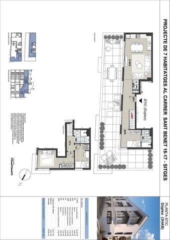 3 chambre Penthouse à vendre à Sitges avec piscine - 790 000 € (Ref: 9933634)