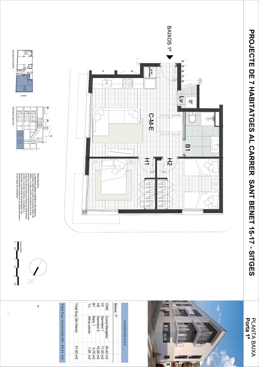 2 bedroom Flat for sale in Sitges - € 399,000 (Ref: 9933635)