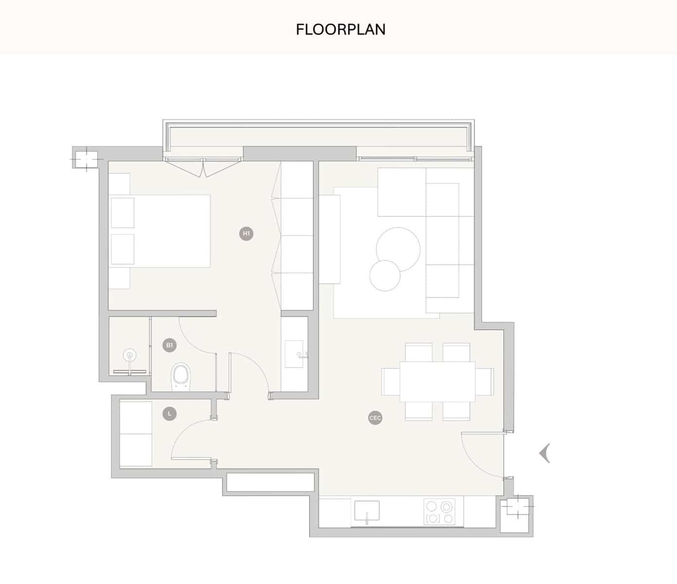 1 slaapkamer Appartement te koop in Palma de Mallorca met zwembad garage - € 499.900 (Ref: 9401496)