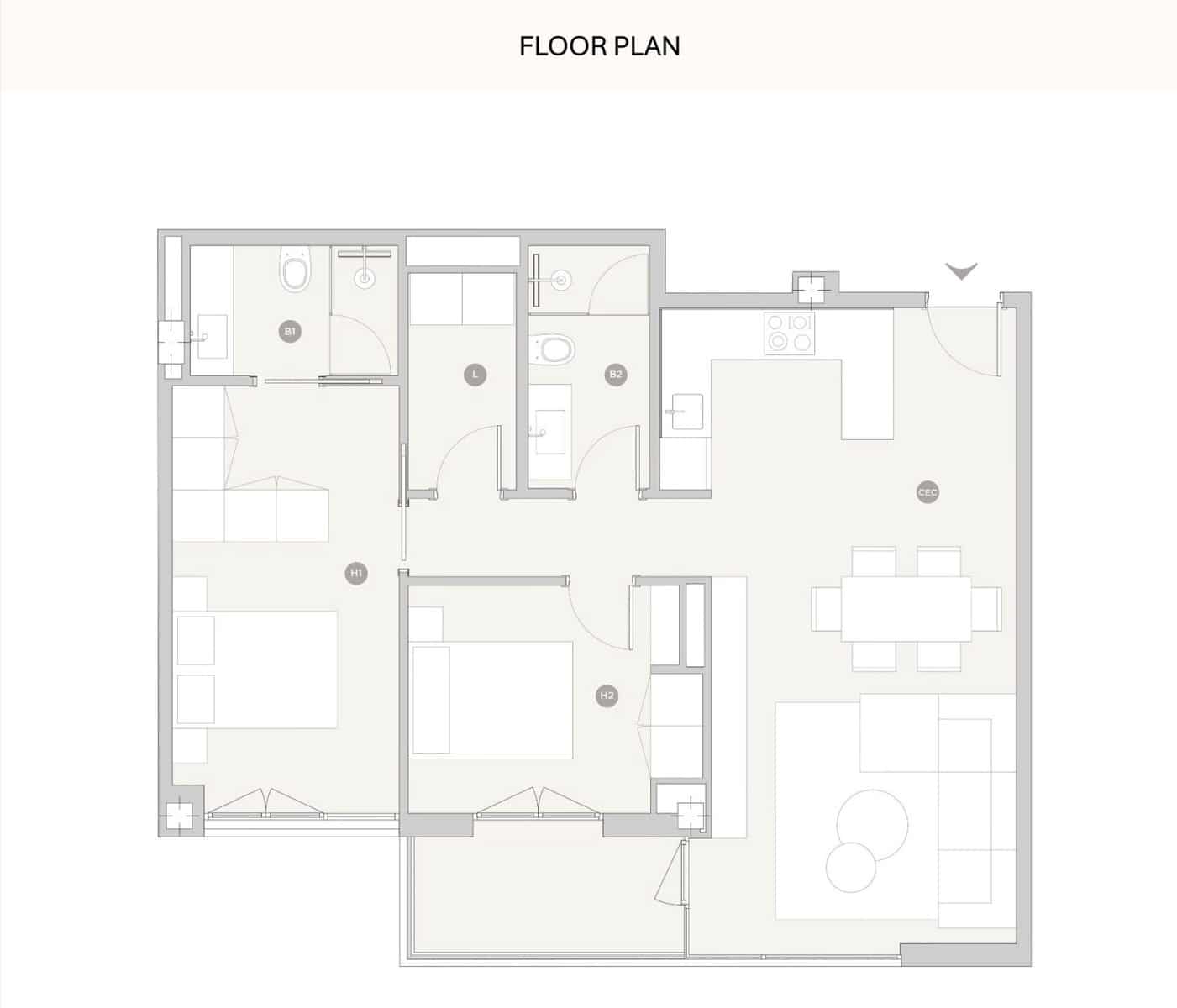 2 sovrum Lägenhet till salu i Palma de Mallorca med pool garage - 989 000 € (Ref: 9401500)