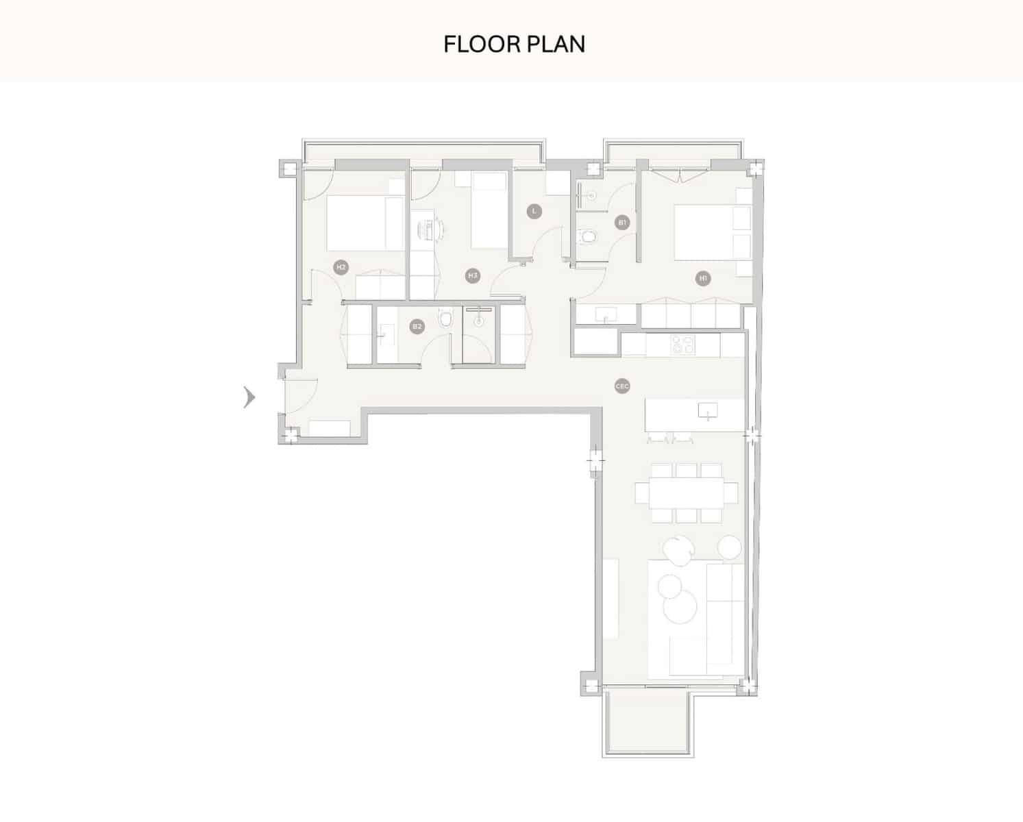 3 makuuhuone Huoneisto myytävänä paikassa Palma de Mallorca mukana uima-altaan 
autotalli - 1 349 000 € (Ref: 9401501)