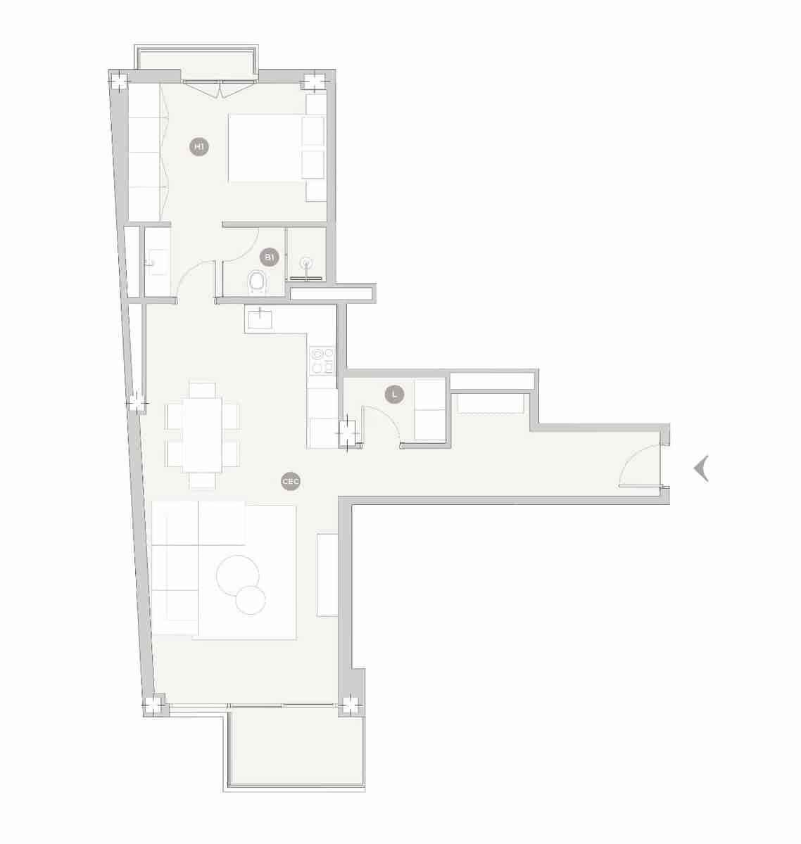 1 soveværelse Lejlighed til salg i Palma de Mallorca med swimmingpool garage - € 699.000 (Ref: 9401511)