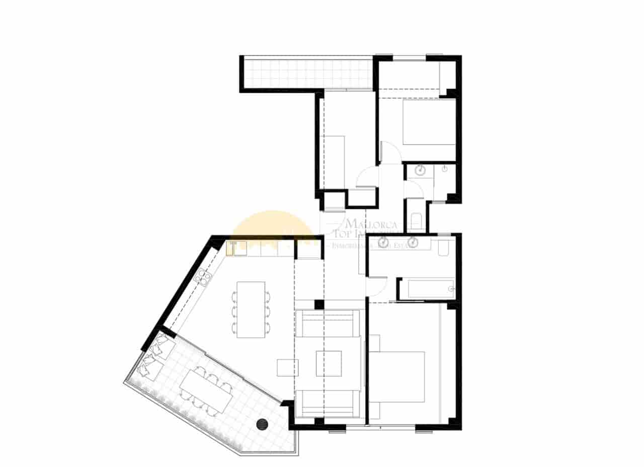 3 sovrum Lägenhet till salu i Palma de Mallorca - 850 000 € (Ref: 9401579)