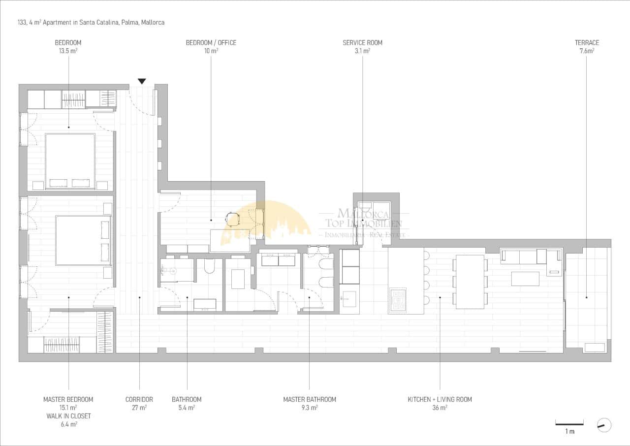 3 sovrum Lägenhet till salu i Palma de Mallorca - 749 000 € (Ref: 9401583)