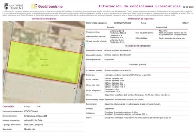 Building Plot for sale in Torrent - € 144,000 (Ref: 7512534)