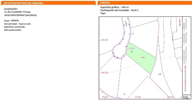 Area Edificabile in vendita in Montserrat - 59.000 € (Rif: 9743127)