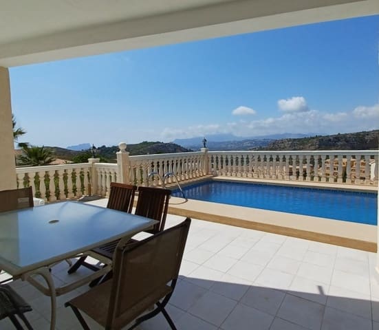 4 soveværelse Villa til leje i Benitachell / Benitatxell med swimmingpool garage - € 2.400 (Ref: 9880597)