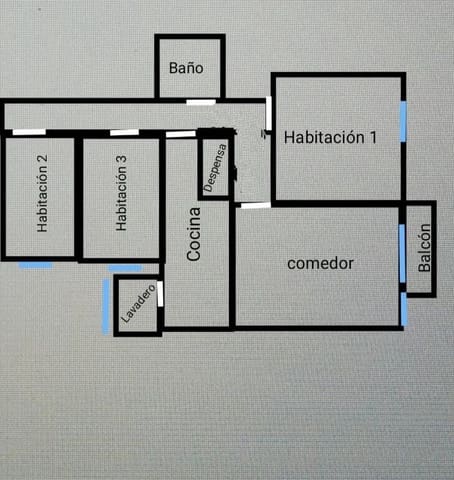3 slaapkamer Flat te koop in Roquetas de Mar - € 137.000 (Ref: 9584449)