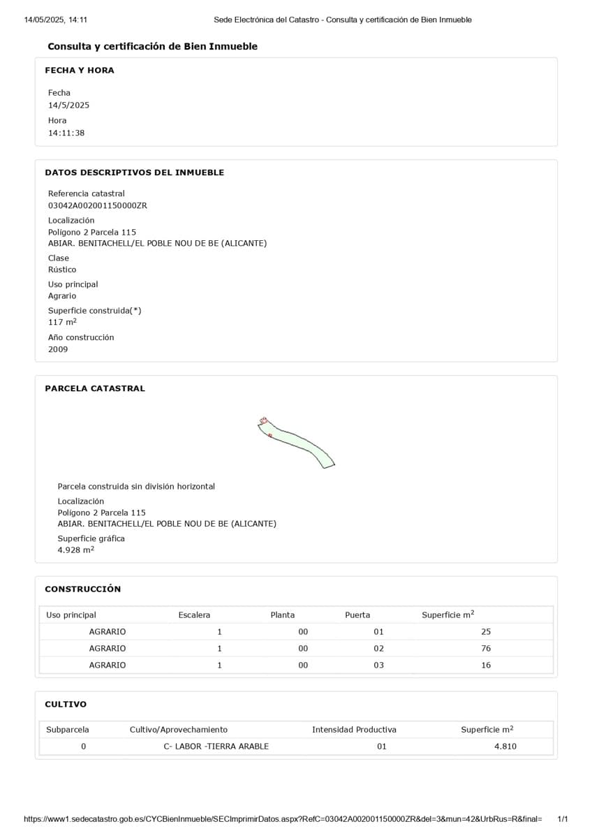 Terreno para Construção para venda em Benitachell / Benitatxell - 300 000 € (Ref: 9360197)