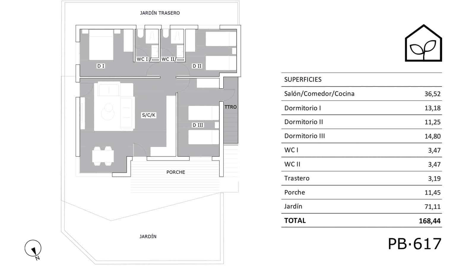 3 sypialnia Bungalow na sprzedaż w San Miguel de Salinas z basenem garażem - 254 900 € (Ref: 10044045)