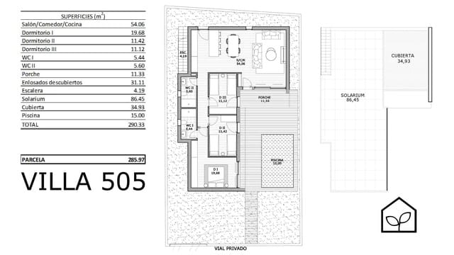 3 sypialnia Willa na sprzedaż w San Miguel de Salinas z garażem - 429 900 € (Ref: 10044046)