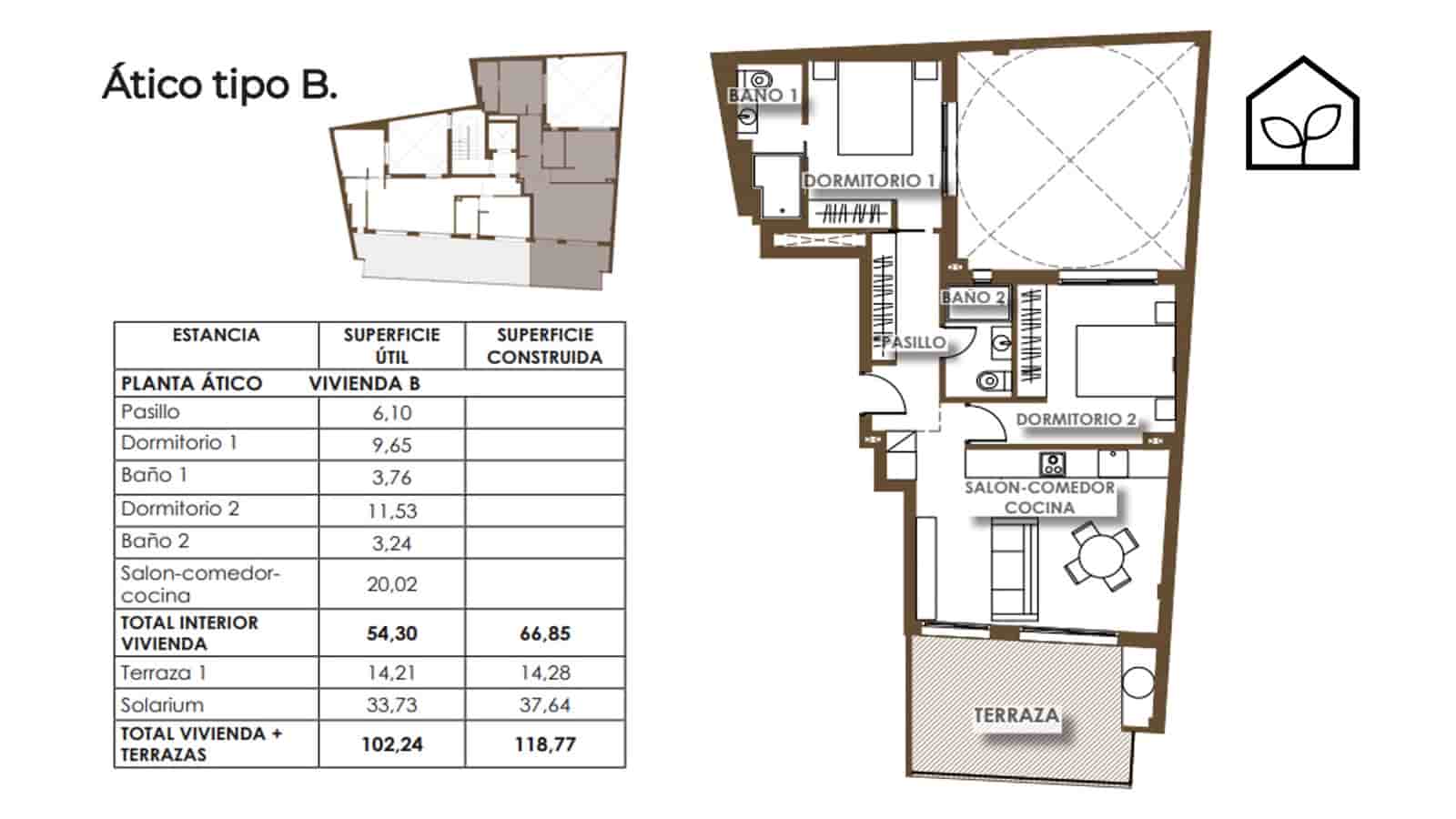 2 soverom Penthouse til salgs i Torrevieja med svømmebasseng - € 538 000 (Ref: 10044048)