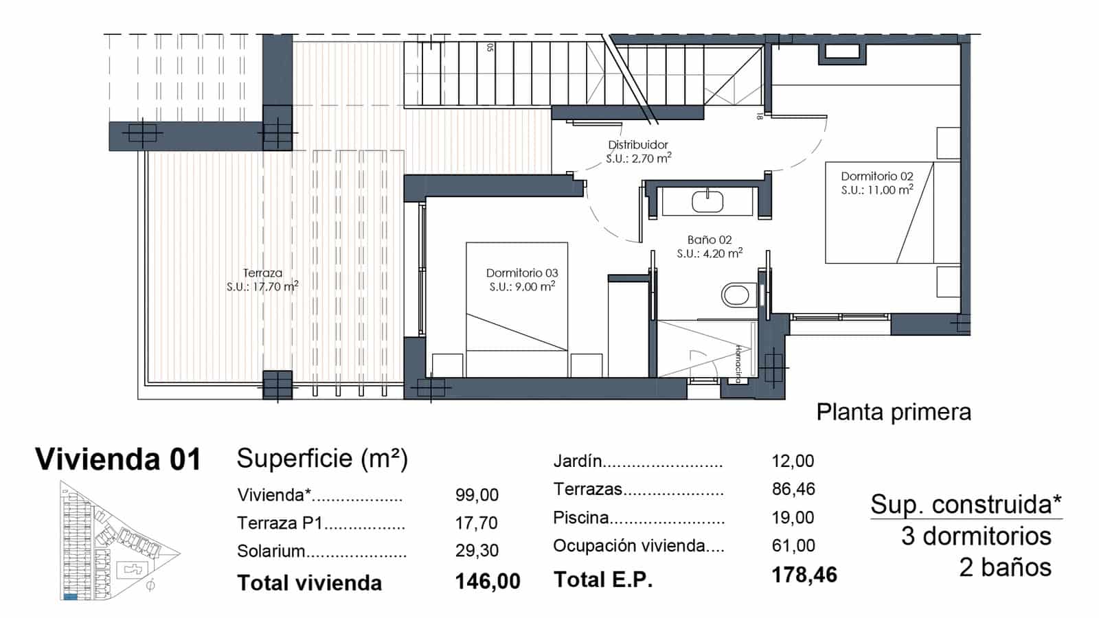 Apartamento de 3 habitaciones en Los Alcázares en venta con piscina garaje - 469.000 € (Ref: 10044051)