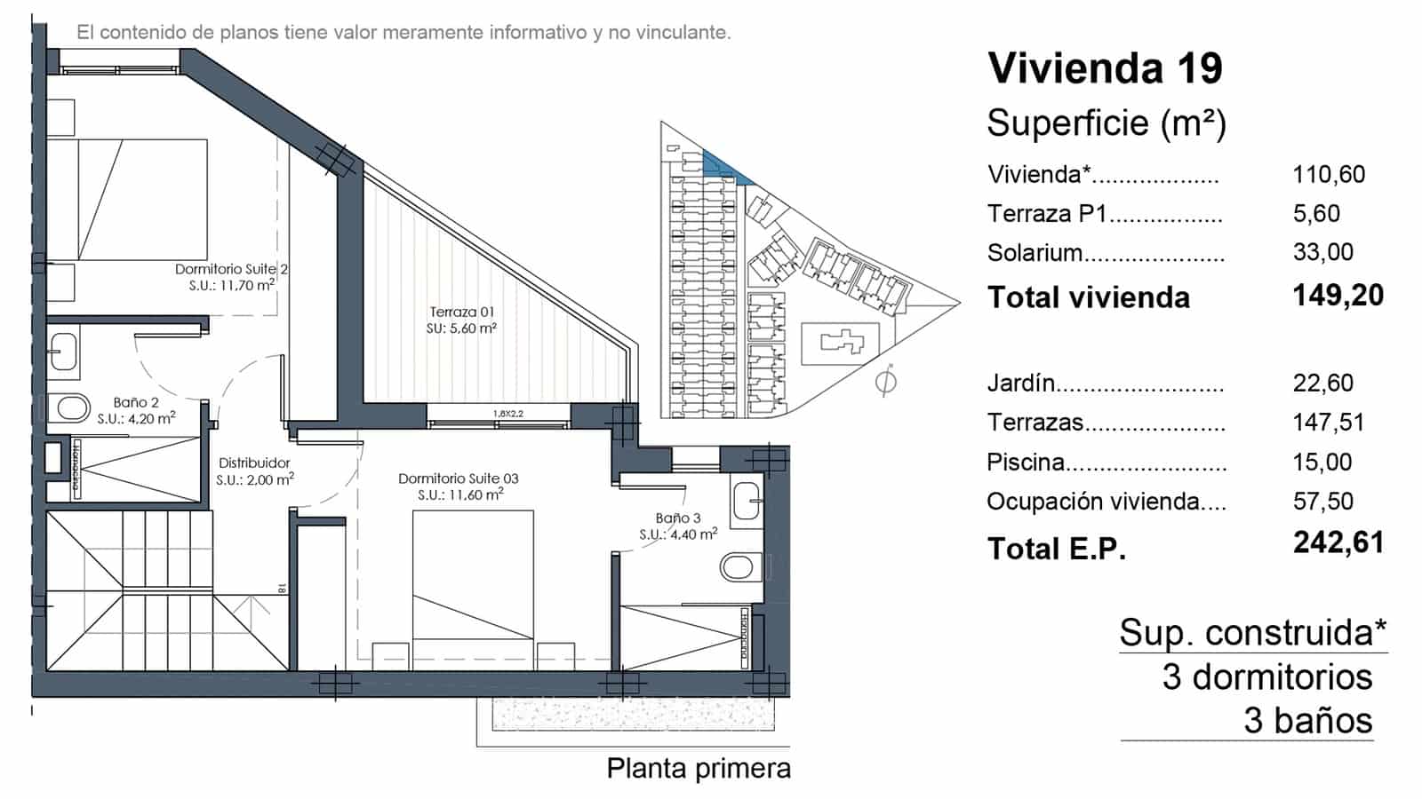 3 bedroom Terraced Villa for sale in Los Alcazares with pool garage - € 645,000 (Ref: 10044052)