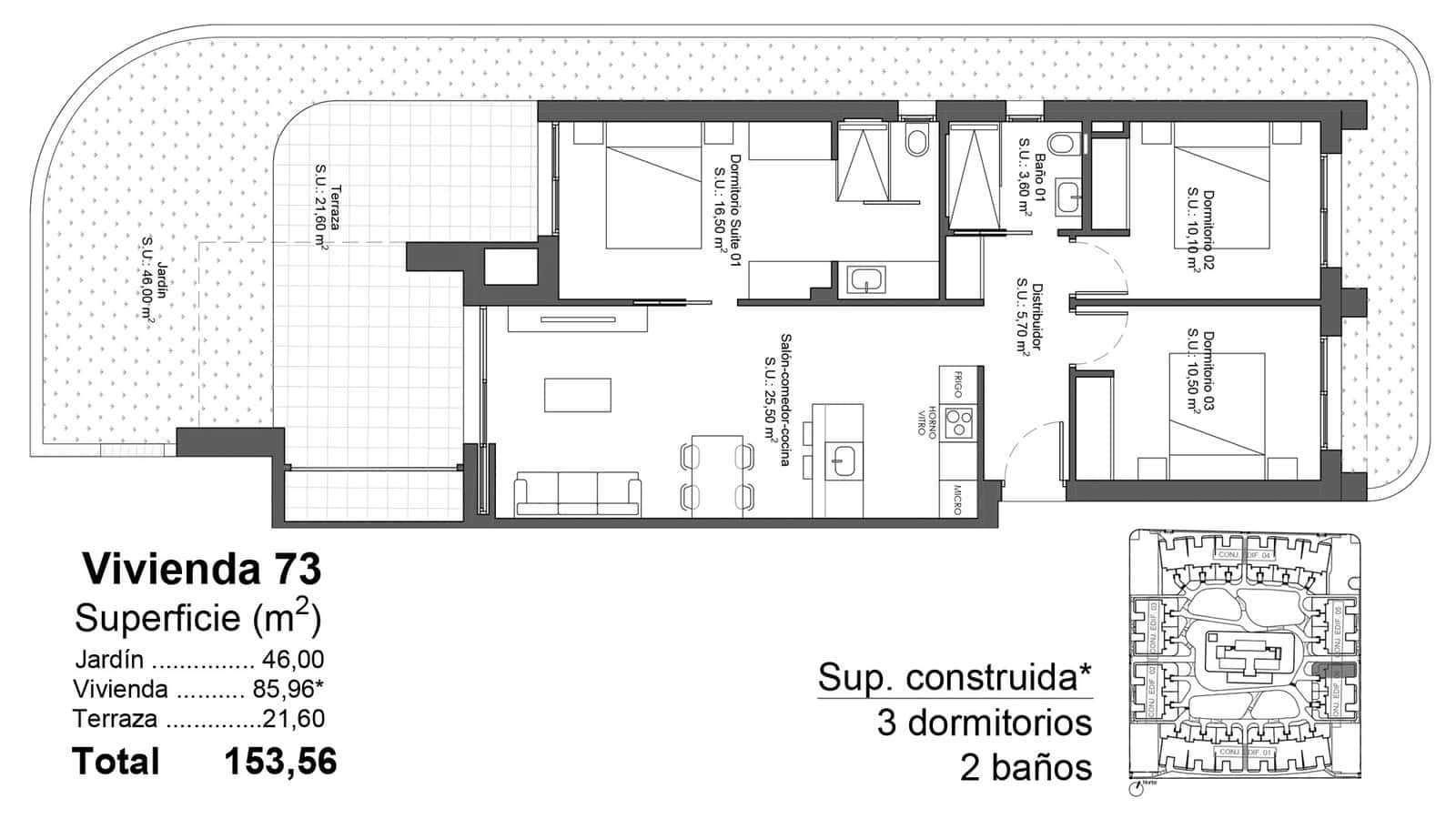 3 chambre Bungalow à vendre à Rojales avec piscine garage - 364 000 € (Ref: 10044054)
