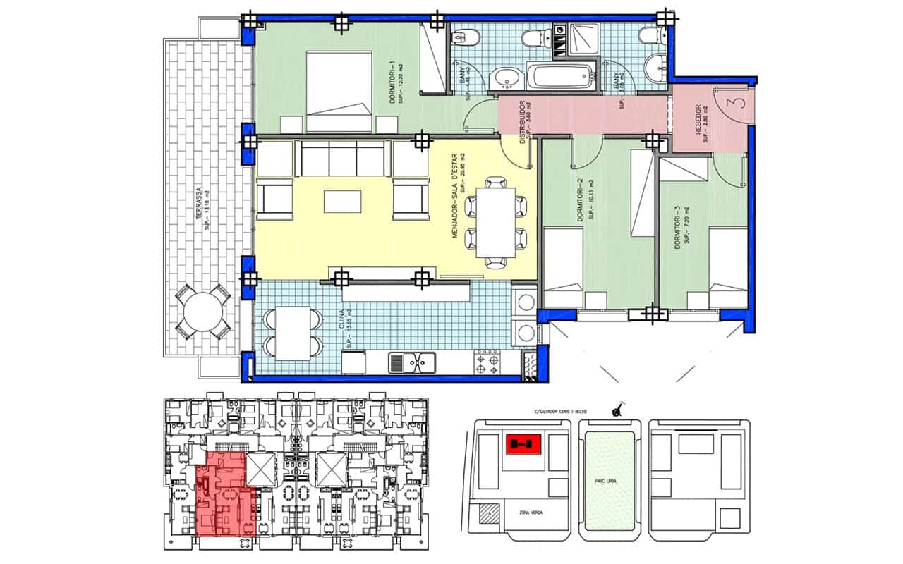 3 chambre Appartement à vendre à Pineda de Mar avec garage - 420 000 € (Ref: 10044055)