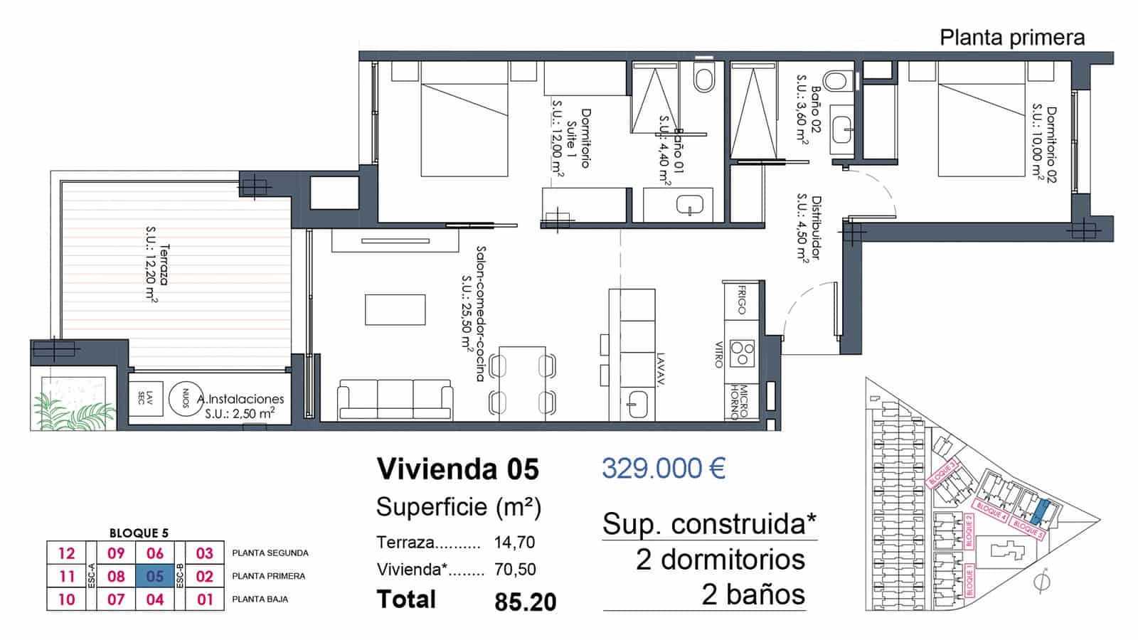 2 chambre Appartement à vendre à Los Alcazares avec piscine garage - 309 000 € (Ref: 10049813)