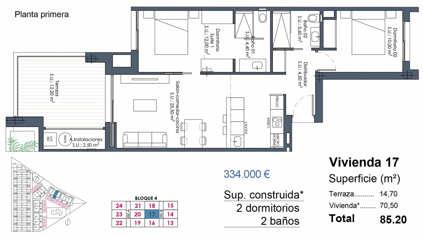 2 chambre Appartement à vendre à Los Alcazares avec piscine garage - 309 000 € (Ref: 10049813)