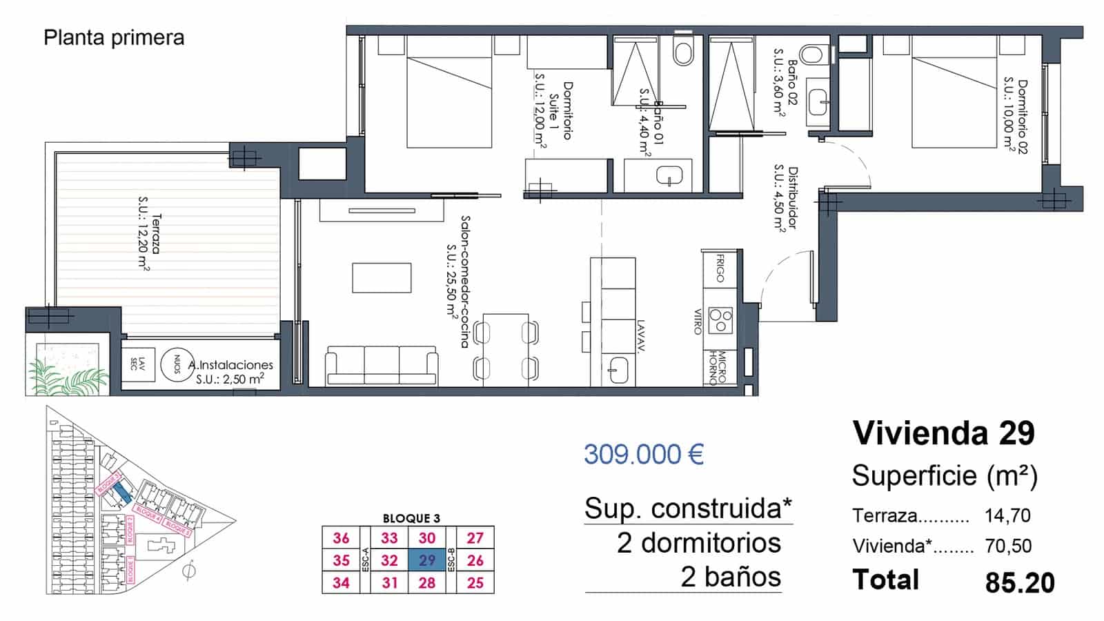 2 chambre Appartement à vendre à Los Alcazares avec piscine garage - 309 000 € (Ref: 10049813)