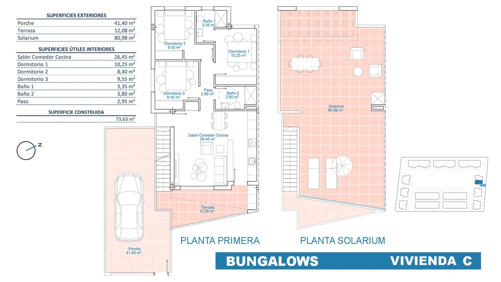3 slaapkamer Bungalow te koop in Pilar de la Horadada met zwembad garage - € 299.900 (Ref: 9891193)