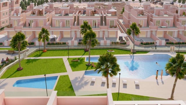 3 chambre Villa/Maison Mitoyenne à vendre à Pilar de la Horadada ciudad, Pilar de la Horadada avec piscine garage - 339 900 € (Ref: 9891194)