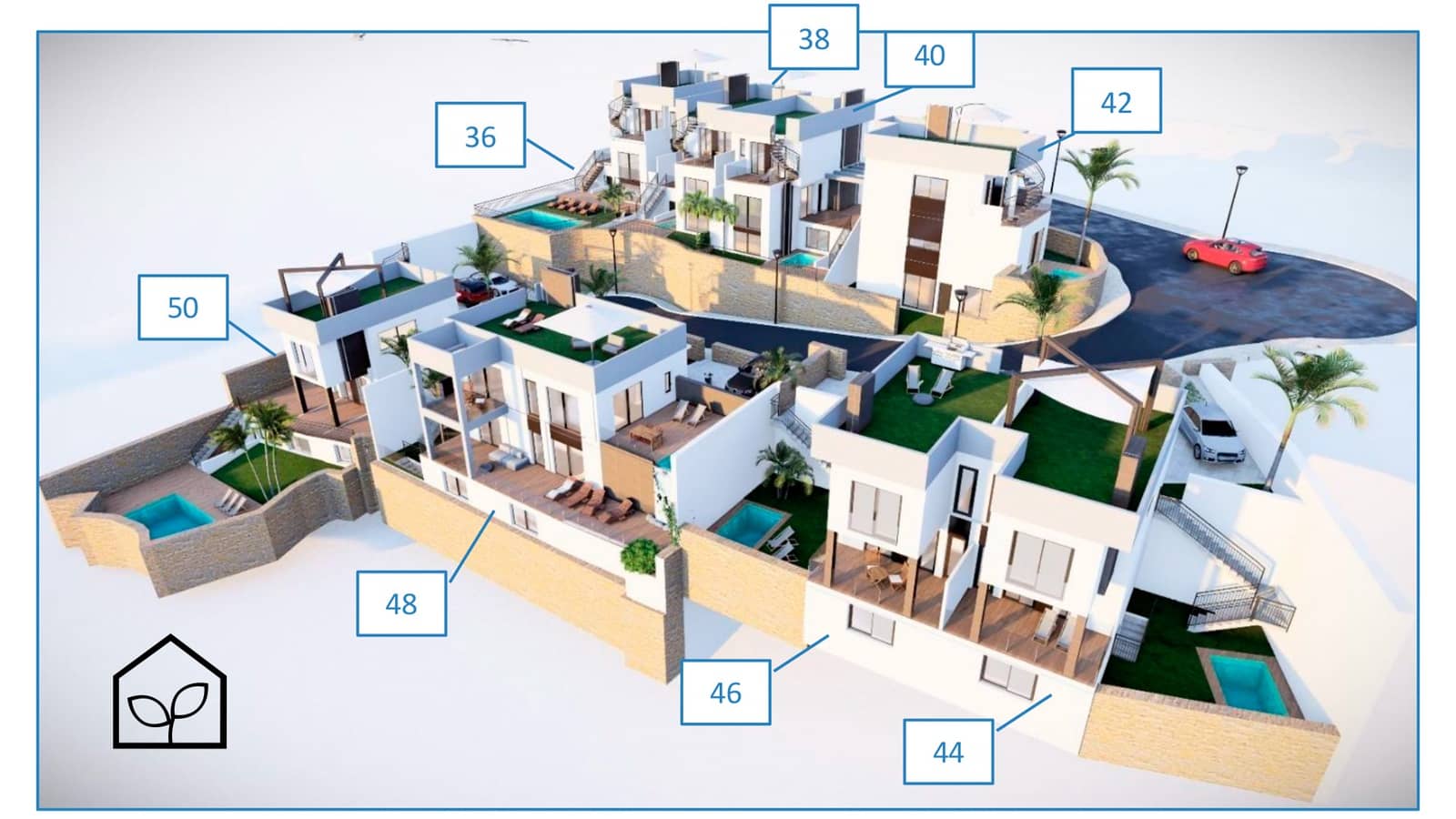 3 Zimmer Reihenhaus zu verkaufen in Algorfa mit Pool Garage - 473.000 € (Ref: 9891195)
