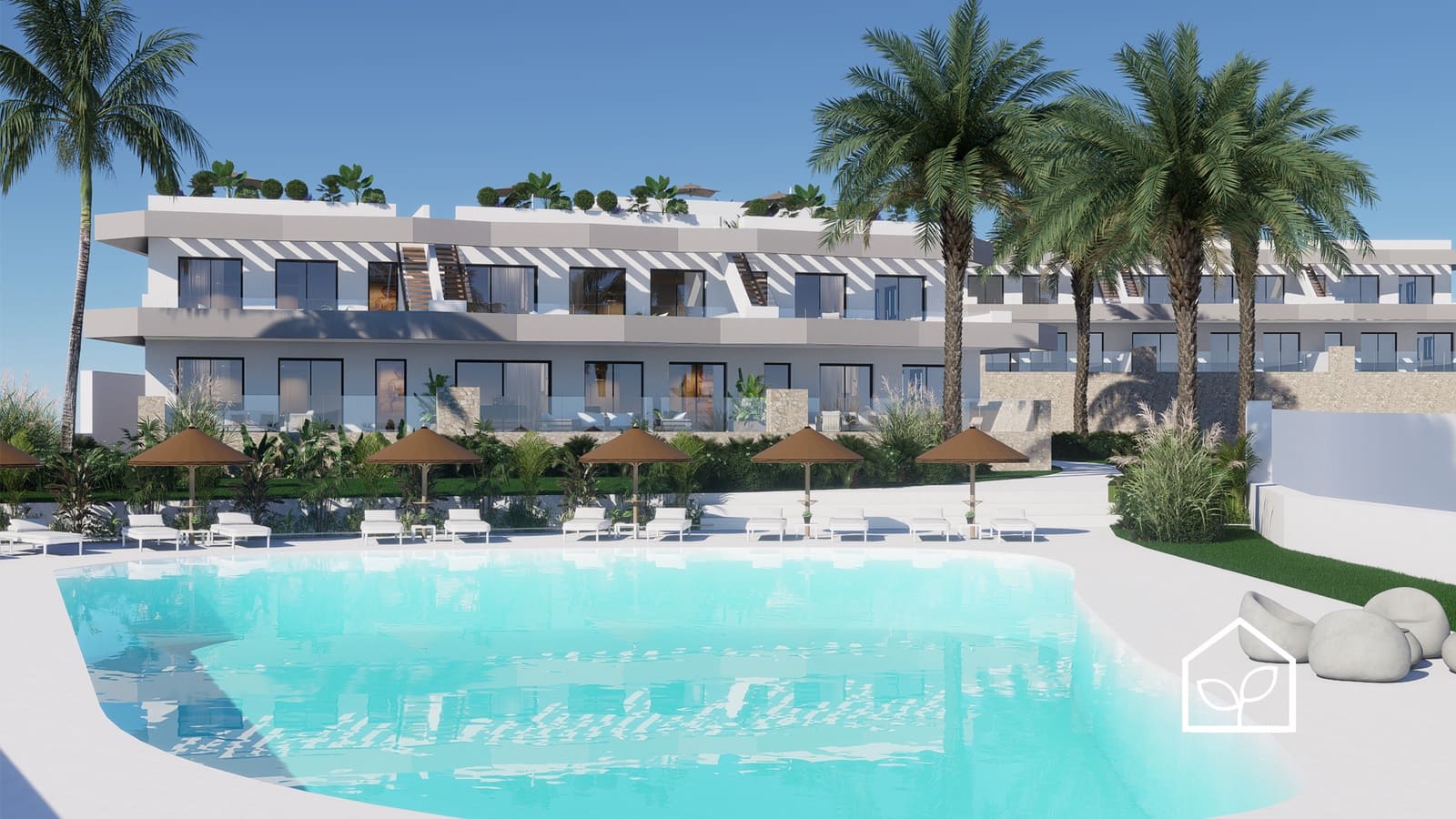 2 bedroom Bungalow for sale in Finestrat with pool garage - € 439,900 (Ref: 9891199)