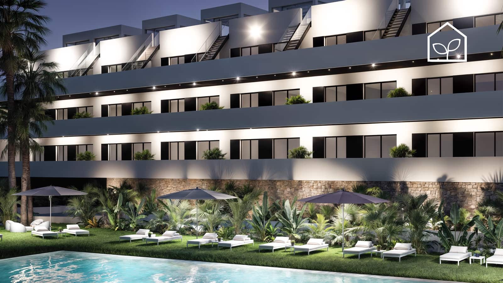 2 Zimmer Apartment zu verkaufen in Finestrat mit Pool Garage - 299.900 € (Ref: 9891201)