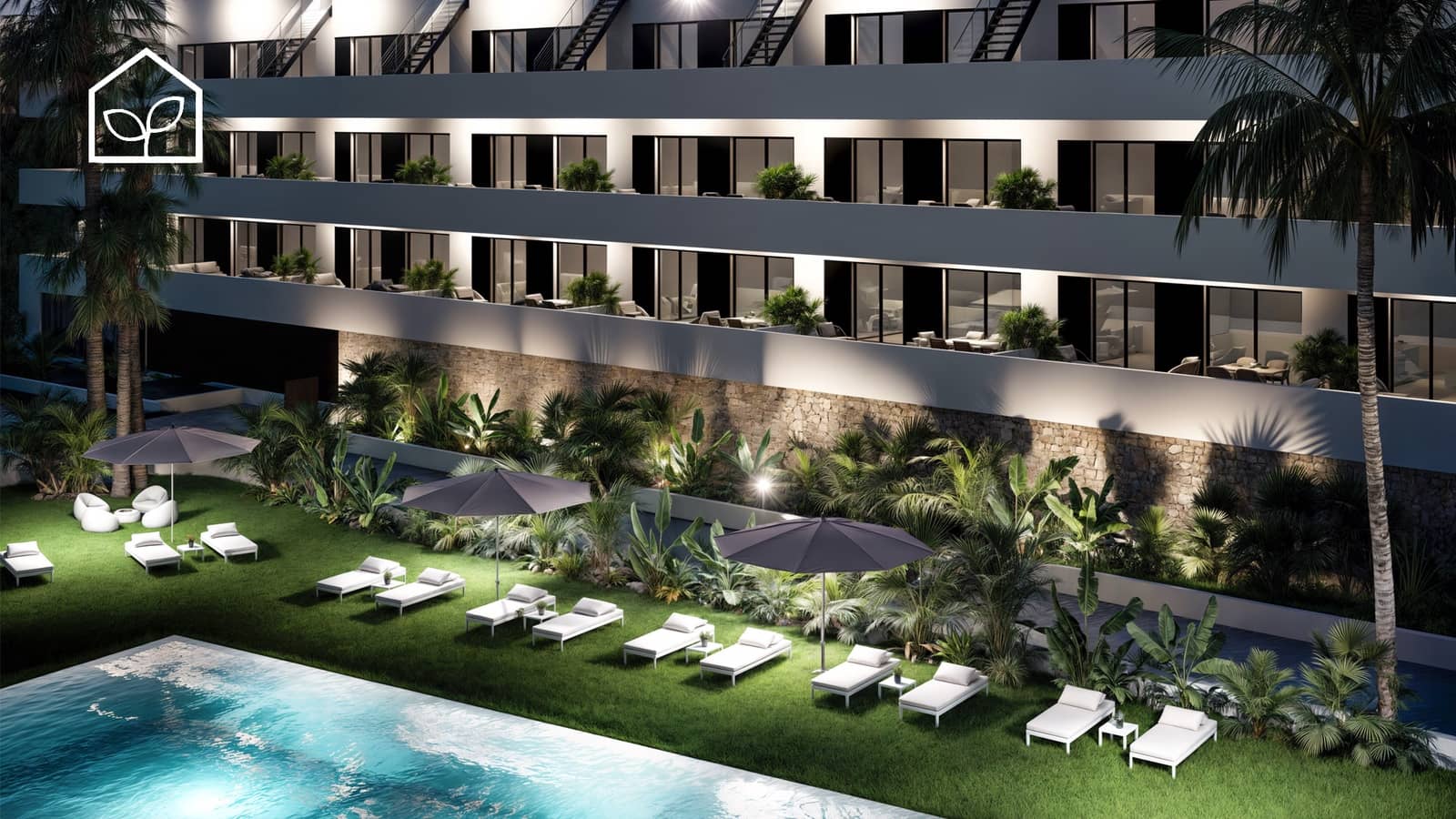 2 Zimmer Apartment zu verkaufen in Finestrat mit Pool Garage - 299.900 € (Ref: 9891201)