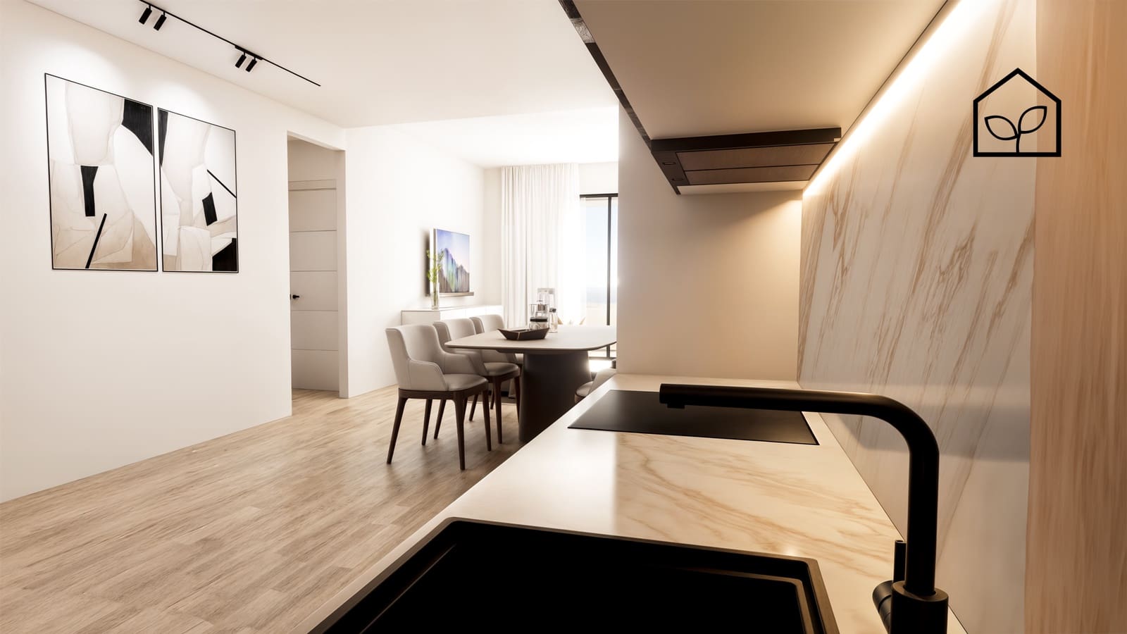 2 Zimmer Apartment zu verkaufen in Finestrat mit Pool Garage - 299.900 € (Ref: 9891201)