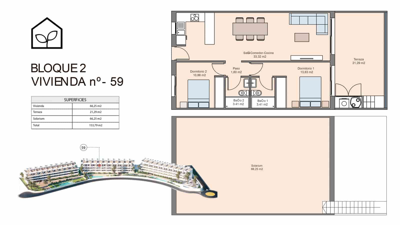 2 Zimmer Apartment zu verkaufen in Finestrat mit Pool Garage - 299.900 € (Ref: 9891201)