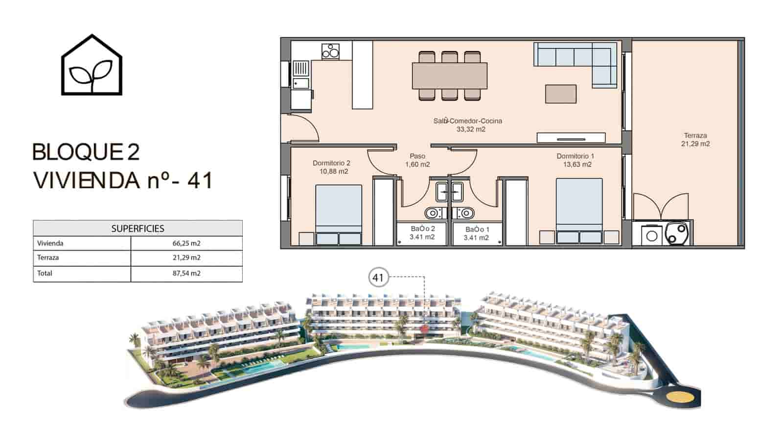 2 Zimmer Apartment zu verkaufen in Finestrat mit Pool Garage - 299.900 € (Ref: 9891201)